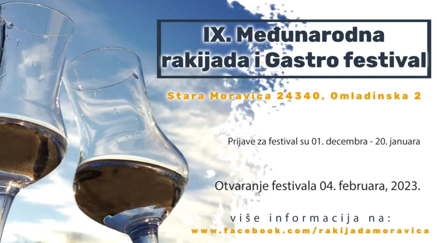 IX. Međunarodna rakijada i Gastro festival – Stara Moravica 2023